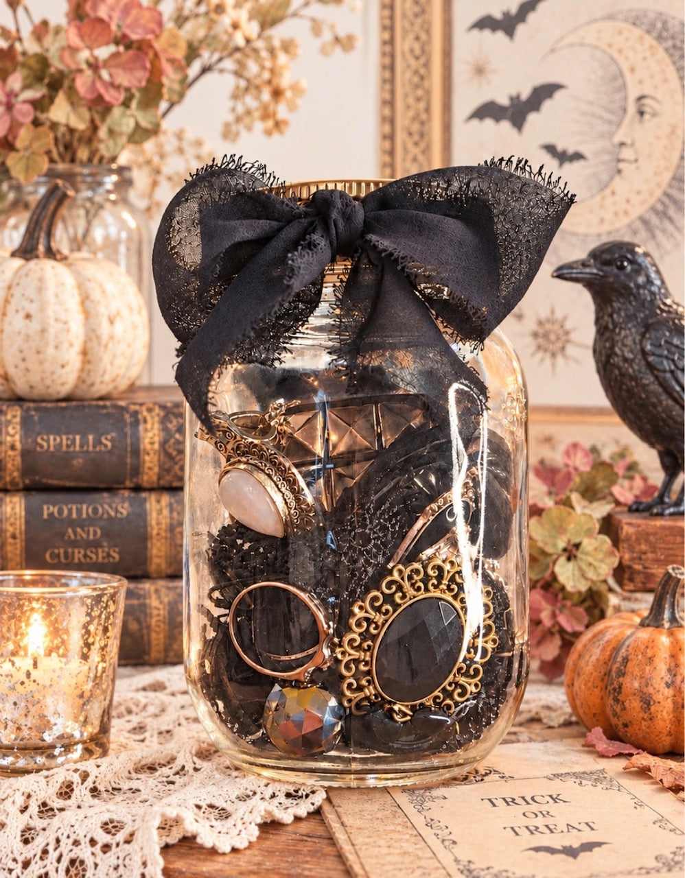 Medium Goth Y2K Inspired Mystery Jewelry Jar