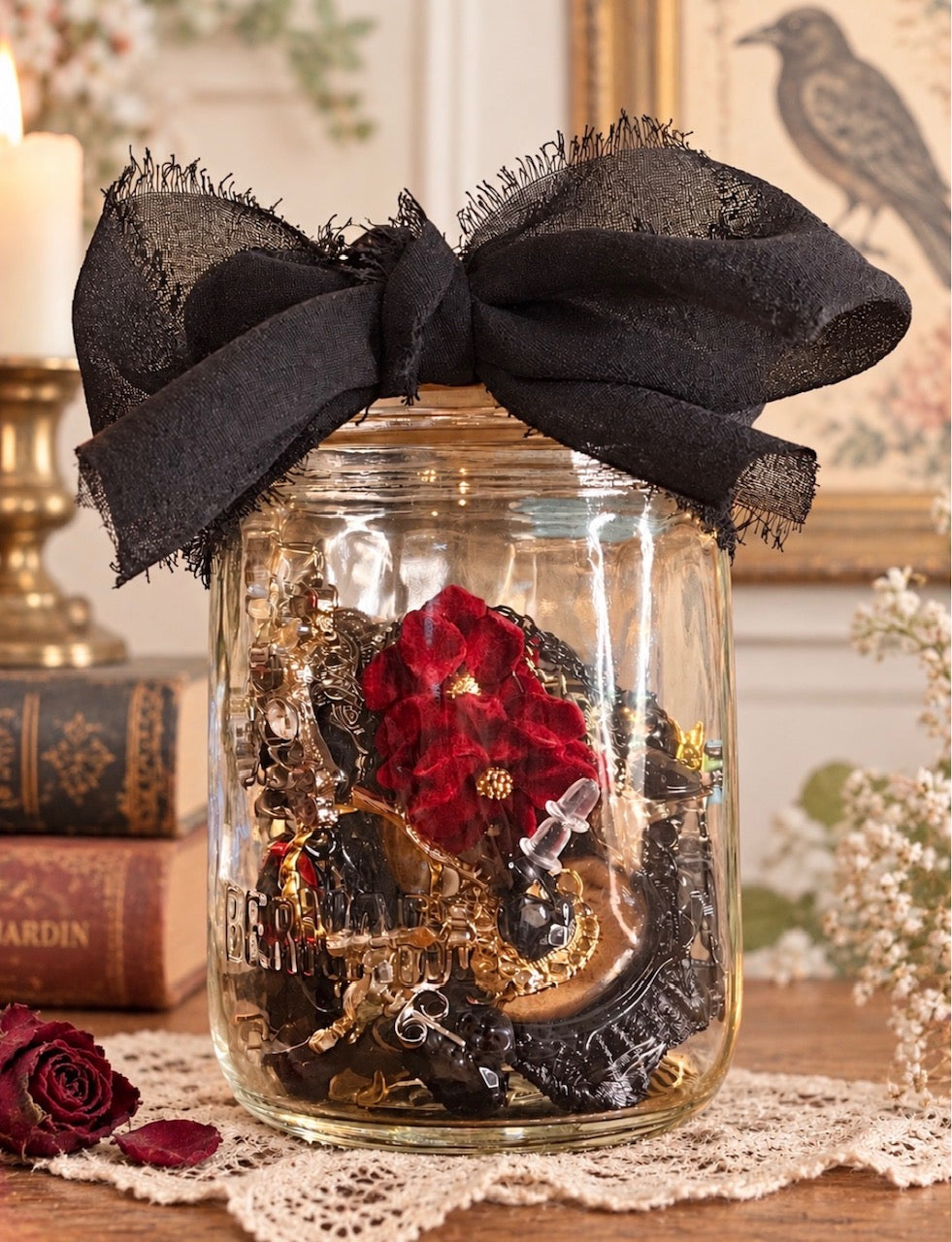 Small Goth Y2K Inspired Mystery Jewelry Jar